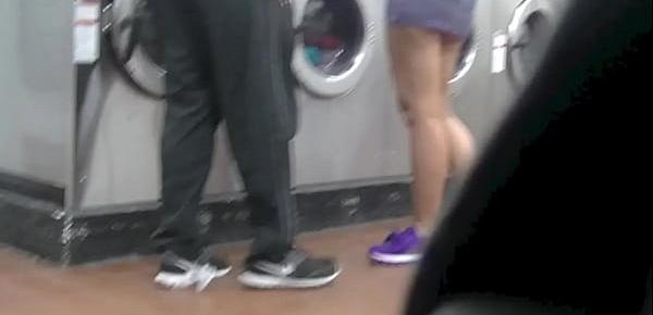 trendsHelena Price Public Laundry Upskirt Flashing Tease! Exhibitionist MILF Vs College Voyeur at the laundry! (Part1)